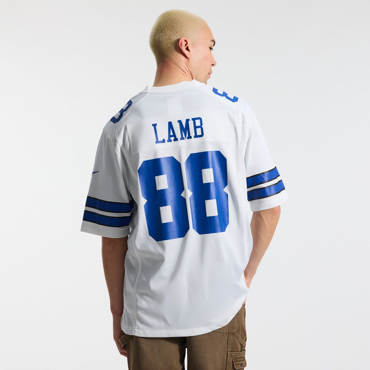 Dallas Cowboys CeeDee Lamb White Game Team Football Jersey