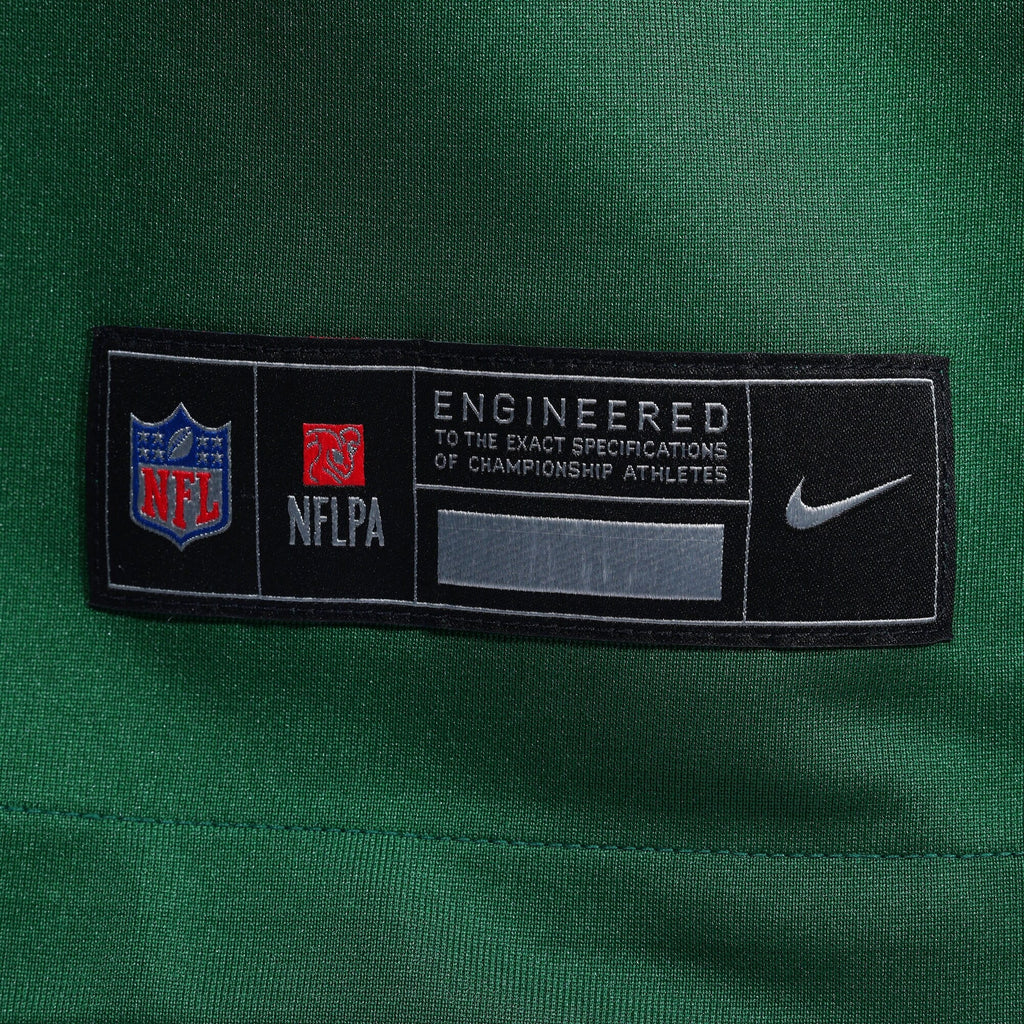 New York Jets Armand Membou Green Team Game Football Jersey