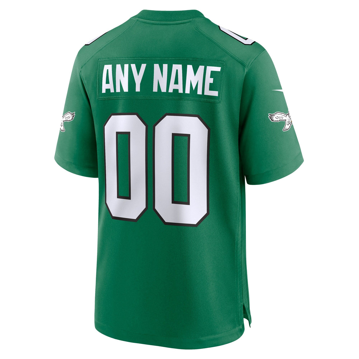 Philadelphia Eagles Kelly Green Alternate Custom Game Football Jersey