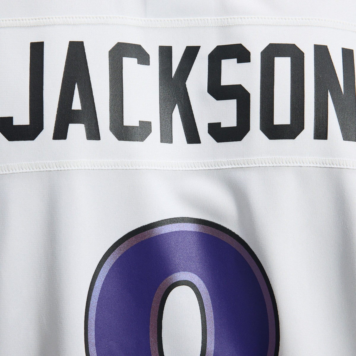 Baltimore Ravens Lamar Jackson White Game Football Jersey