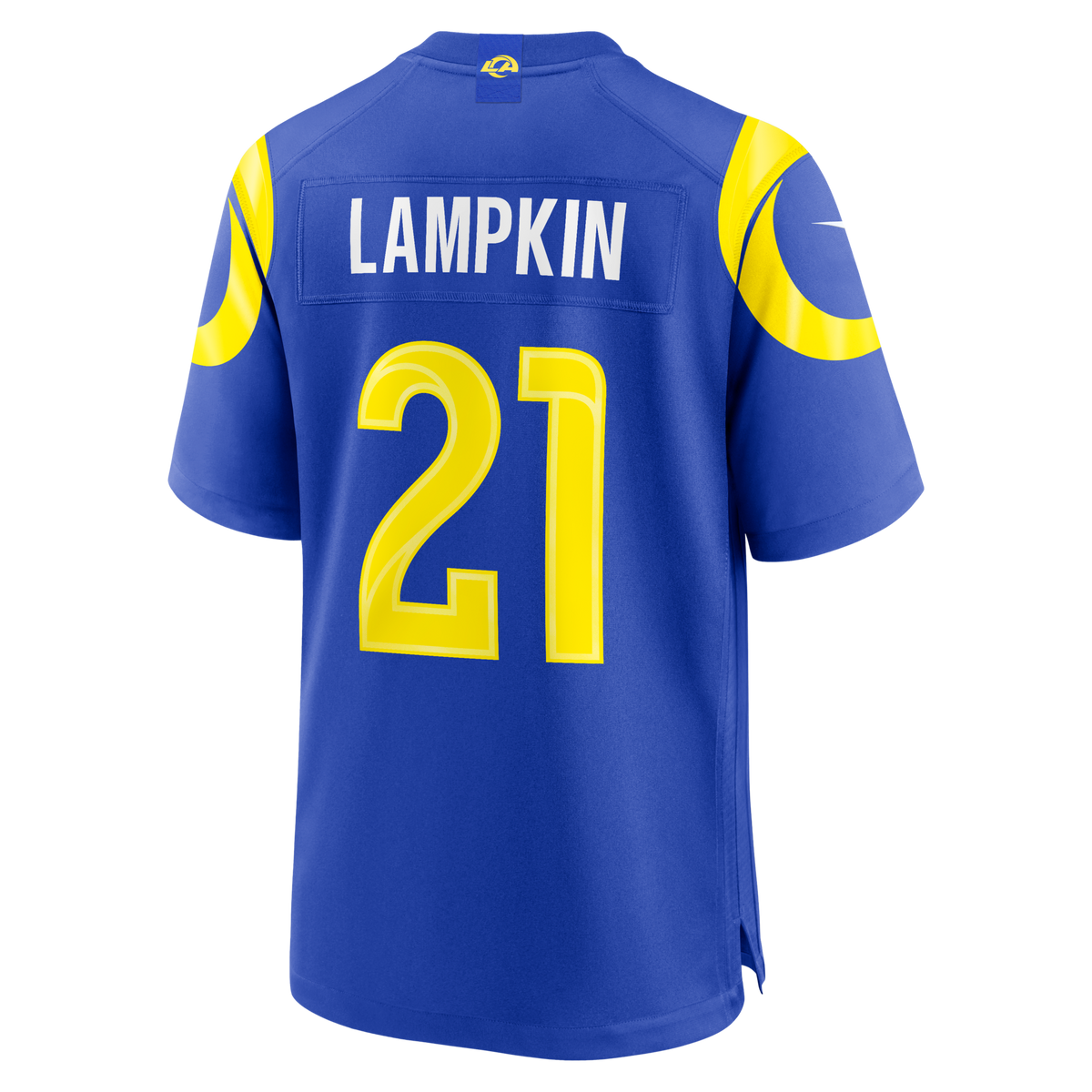 Los Angeles Rams Cam Lampkin Royal Team Game Football Jersey