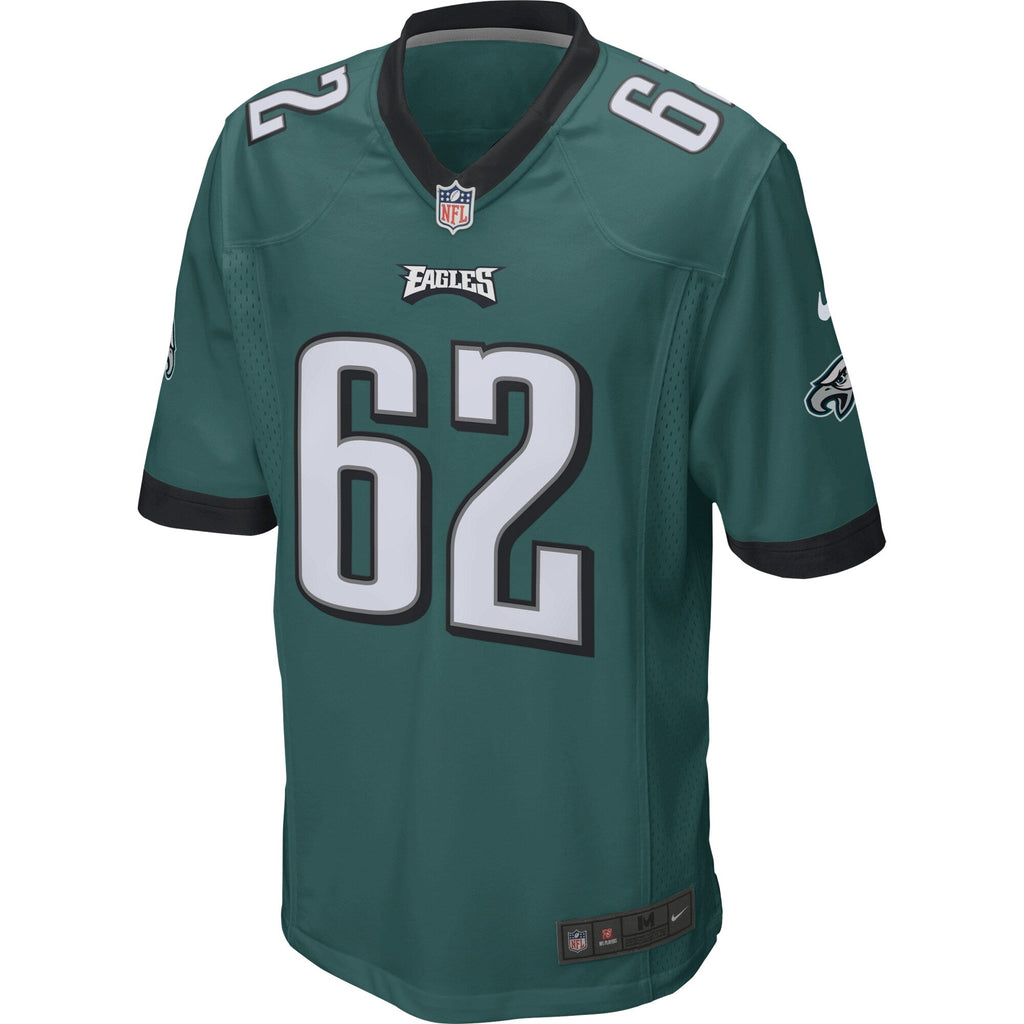 Philadelphia Eagles Jason Kelce Midnight Green Game Football Jersey