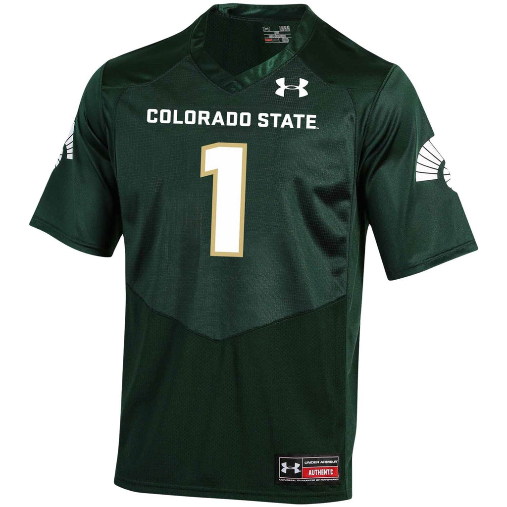 #1 Colorado State Rams Replica Football Jersey - Green