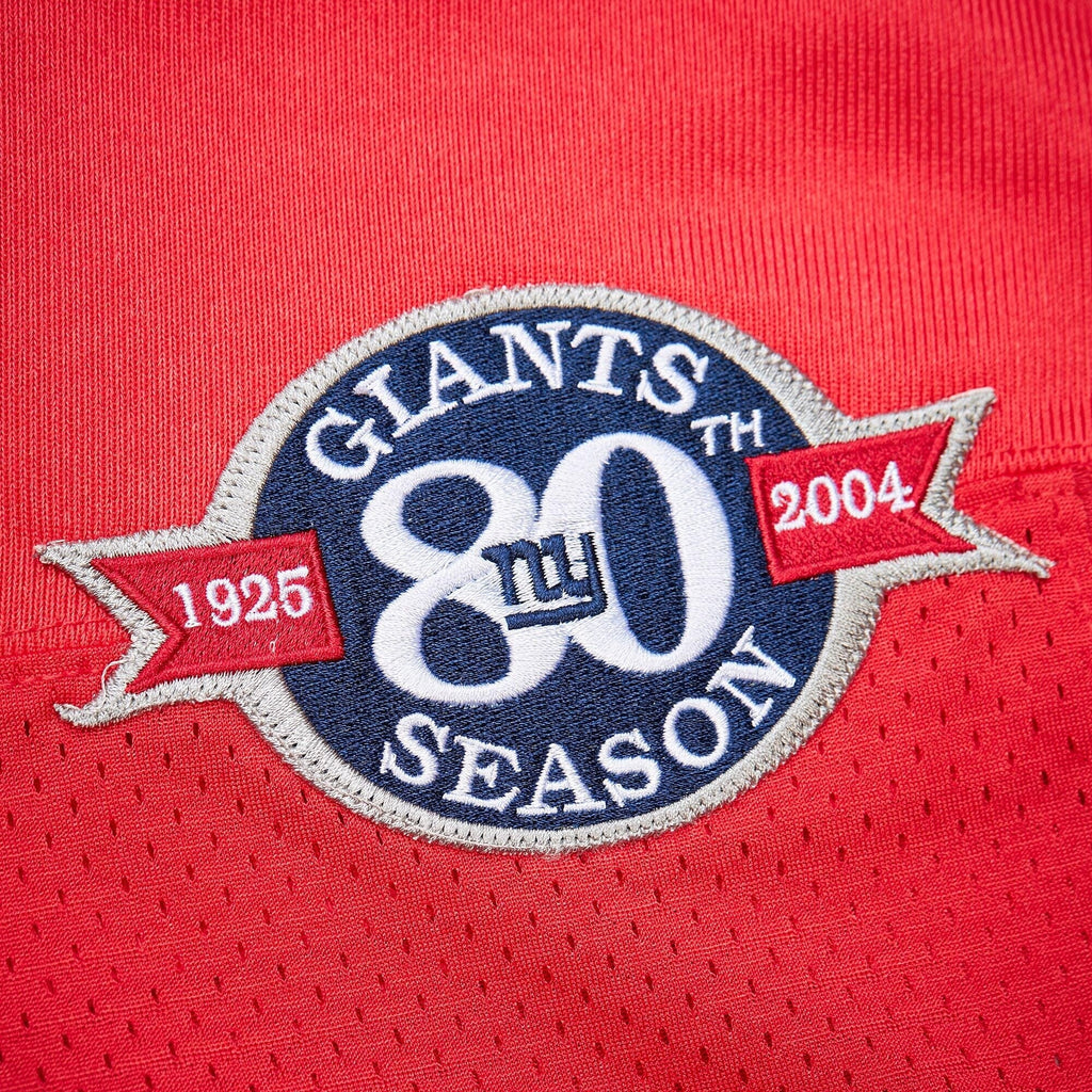 New York Giants 2004 Eli Manning Red Throwback Retired Player Football Jersey