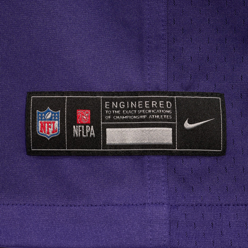 Baltimore Ravens Justice Hill Purple Game Football Jersey