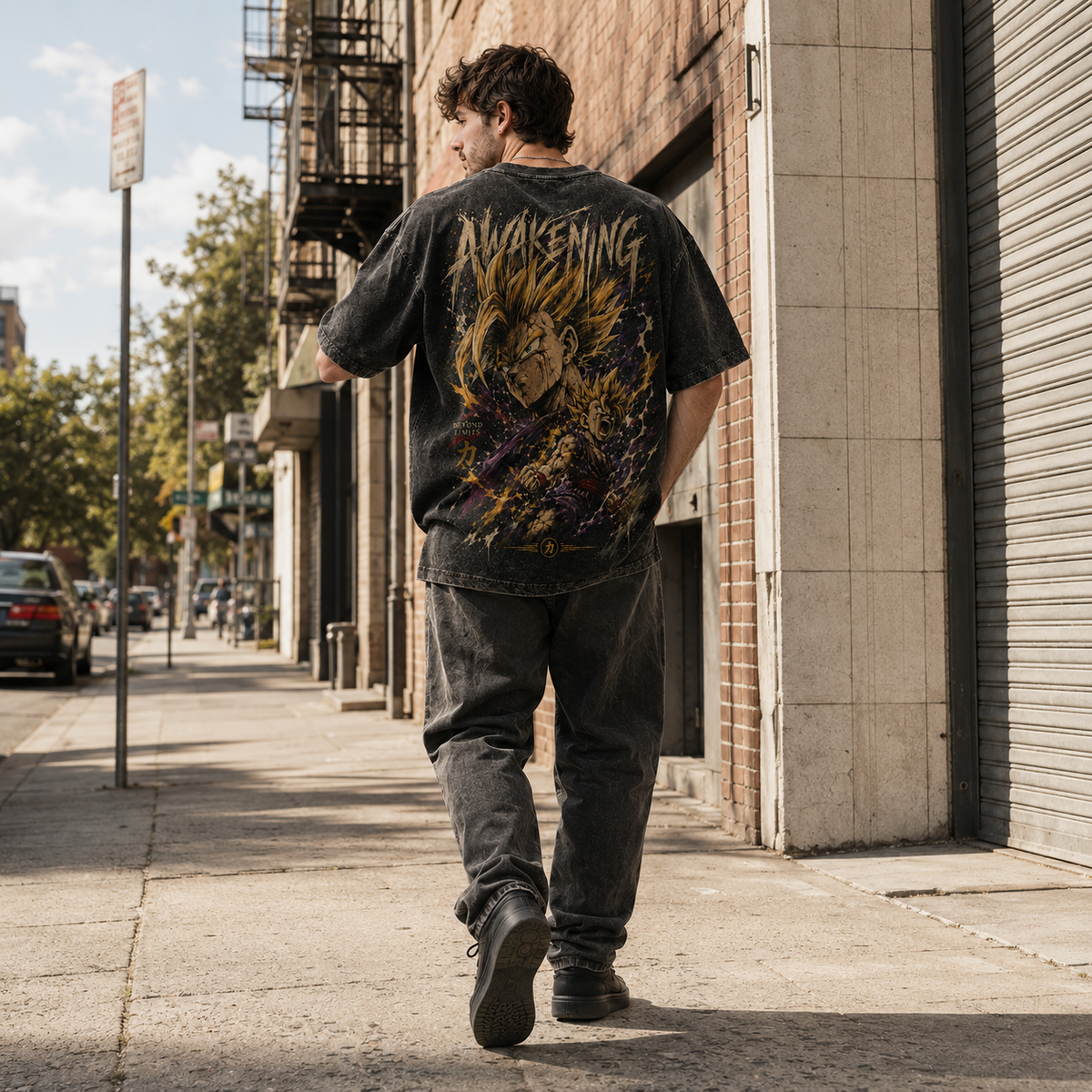 Dragon Ball Anime Graphic Tee - Awakening: Gohan at the Edge of Beyond Limits
