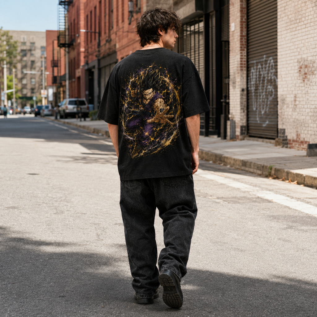 Dragon Ball Anime Graphic Tee - Controlled Chaos: Gohan Unleashed