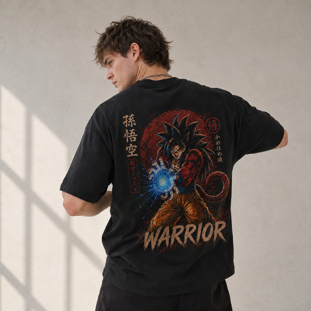 Dragon Ball Anime Graphic Tee - Warrior Unleashed: Super Saiyan 4 Goku