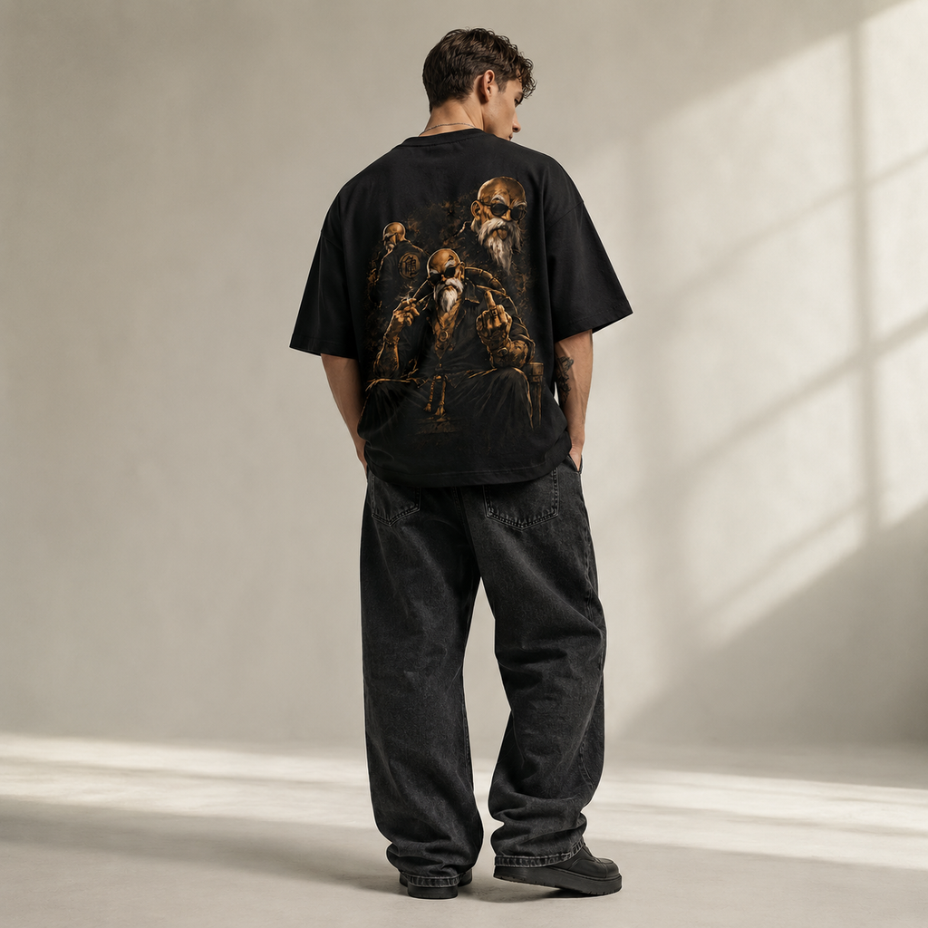 Dragon Ball Anime Graphic Tee - Bronze Sensei: Master Roshi and the Art of Quiet Defiance