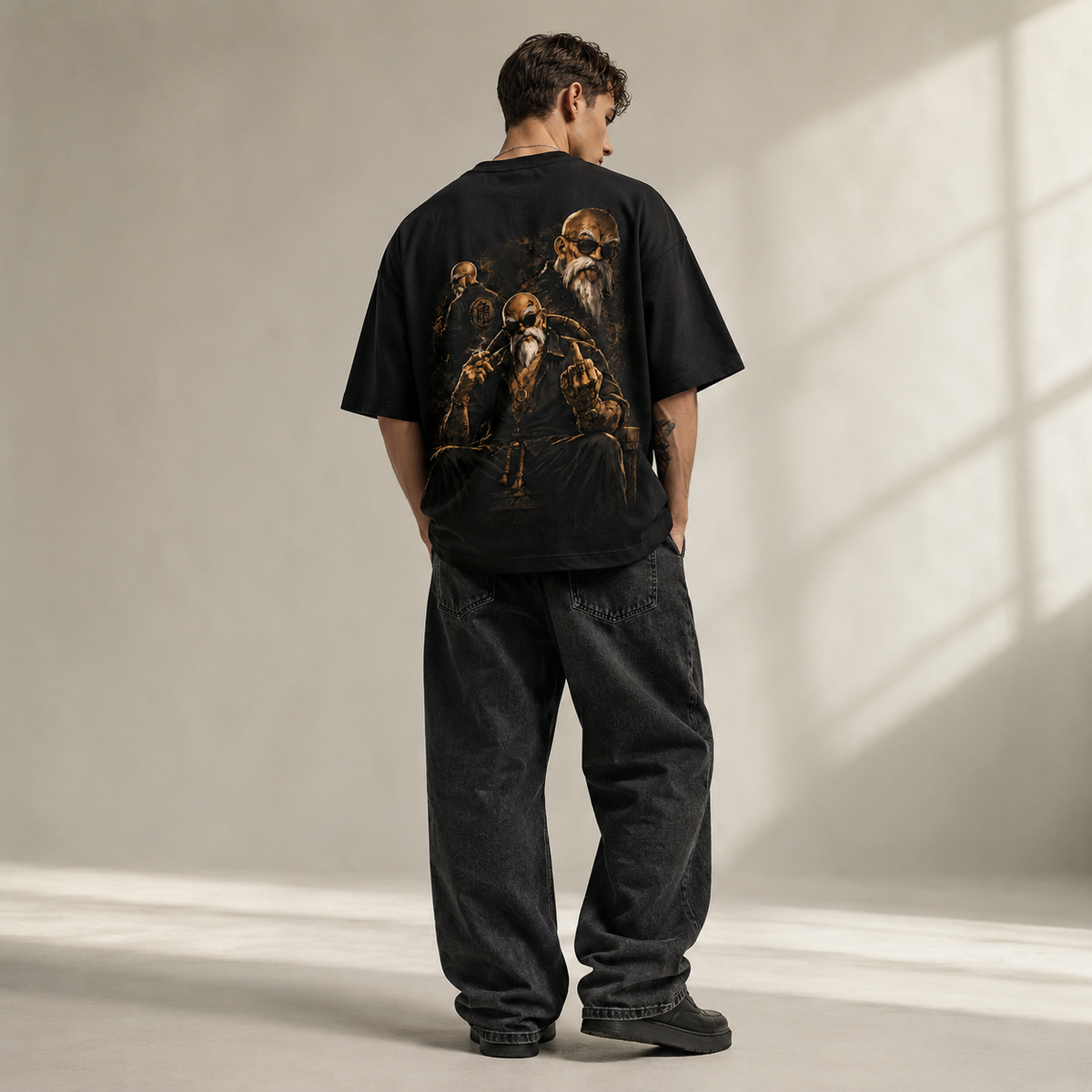 Dragon Ball Anime Graphic Tee - Bronze Sensei: Master Roshi and the Art of Quiet Defiance
