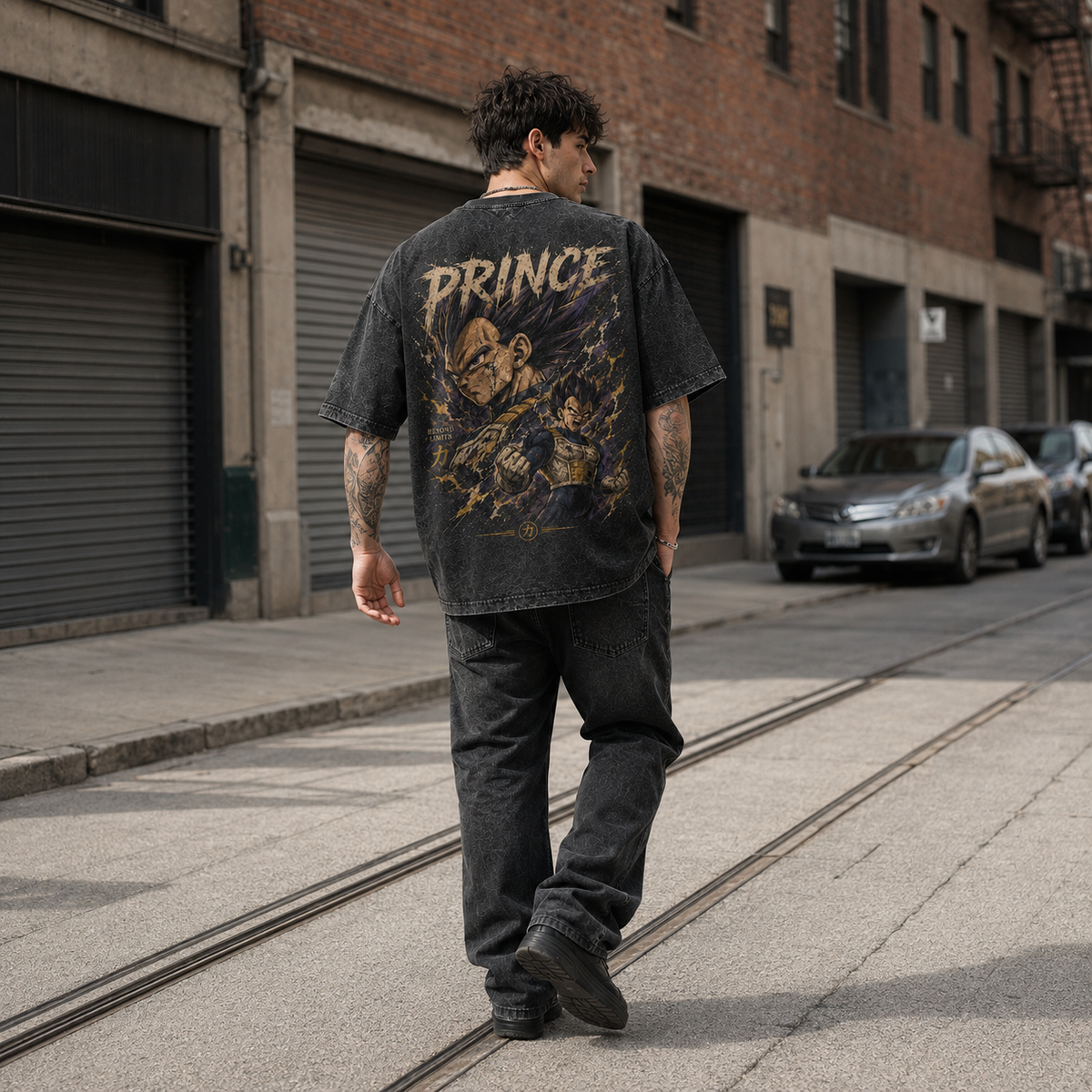 Dragon Ball Anime Graphic Tee - Prince Beyond Limits: Vegeta Battle-Ready