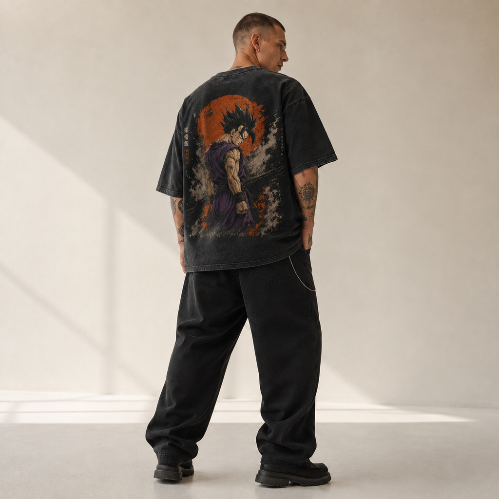 Dragon Ball Anime Graphic Tee - Son Gohan: The Turn, the Rising Sun, the Silence Before
