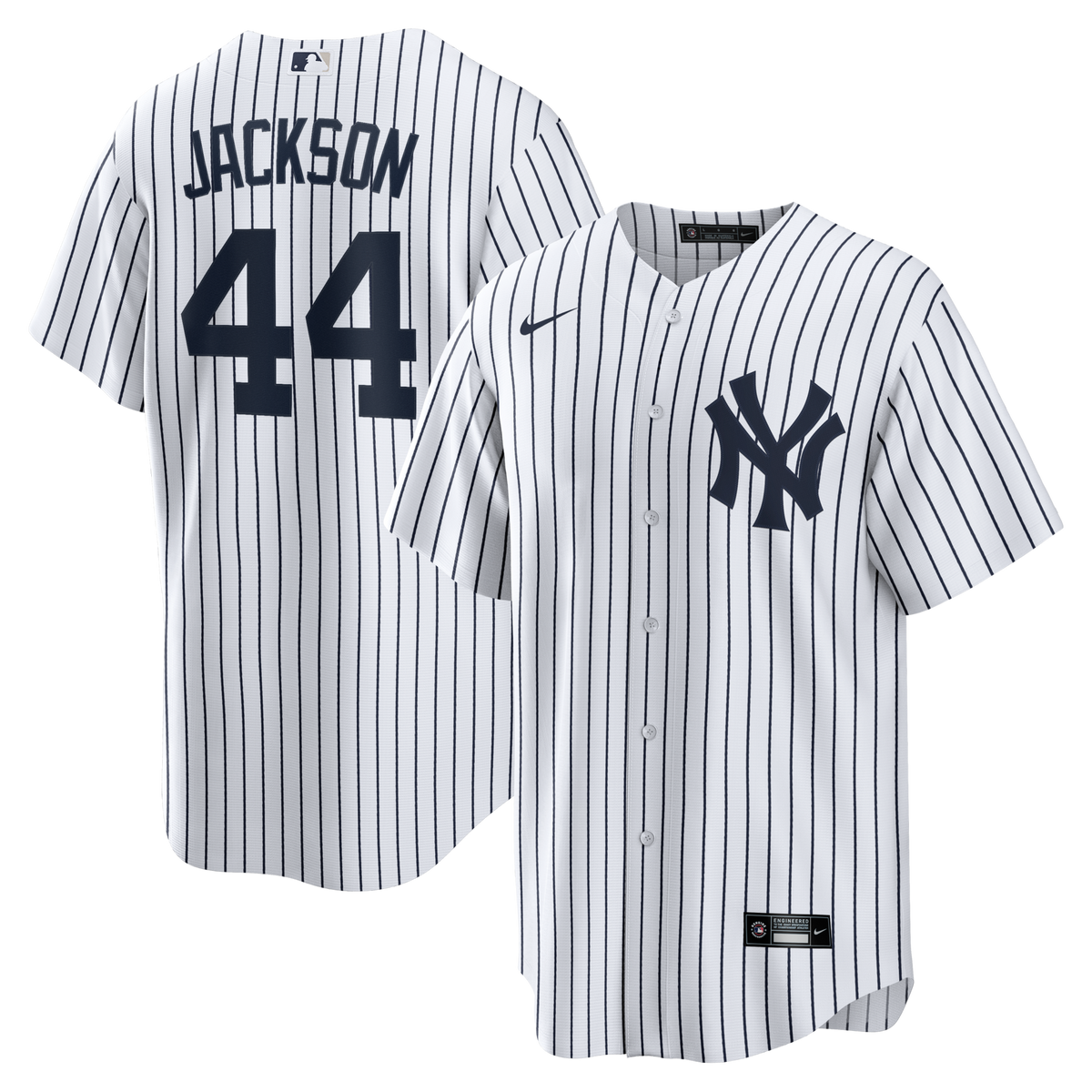 New York Yankees Reggie Jackson White Home Retired Player Replica Baseball Jersey