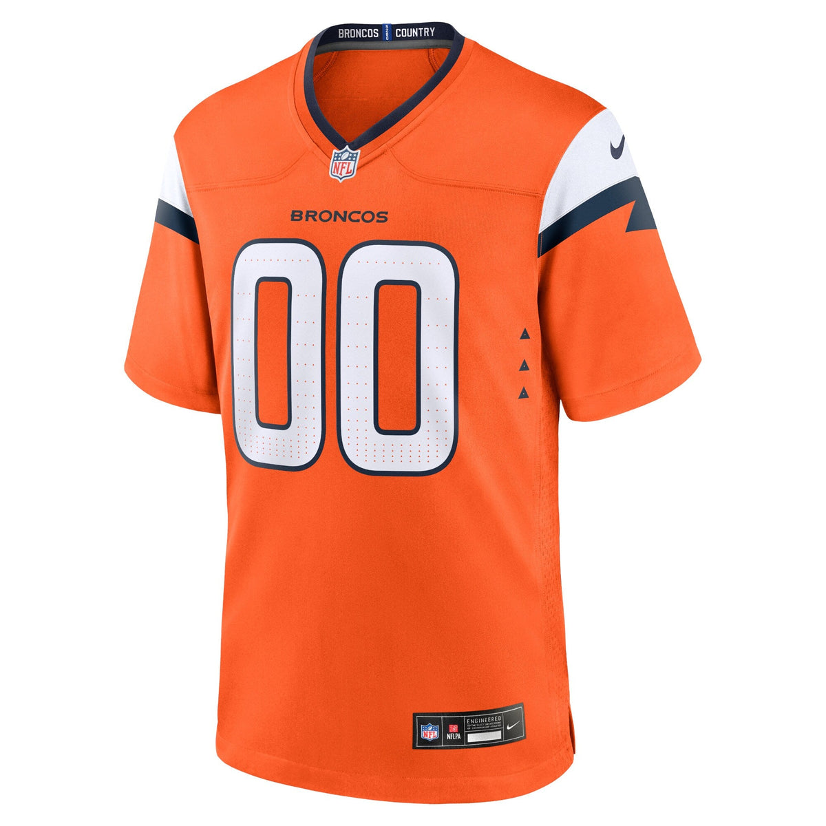 Denver Broncos Orange Team Custom Game Football Jersey