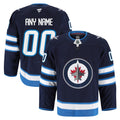 Winnipeg Jets Navy Home Pro Custom Jersey
