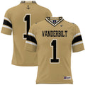 #1 Vanderbilt Commodores Football Jersey - Gold