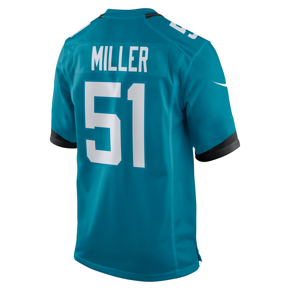 Jacksonville Jaguars Ventrell Miller Teal Game Football Jersey