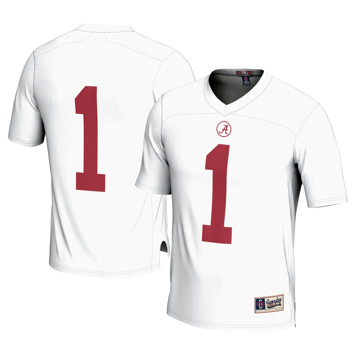 #1 White Alabama Crimson Tide Football Jersey