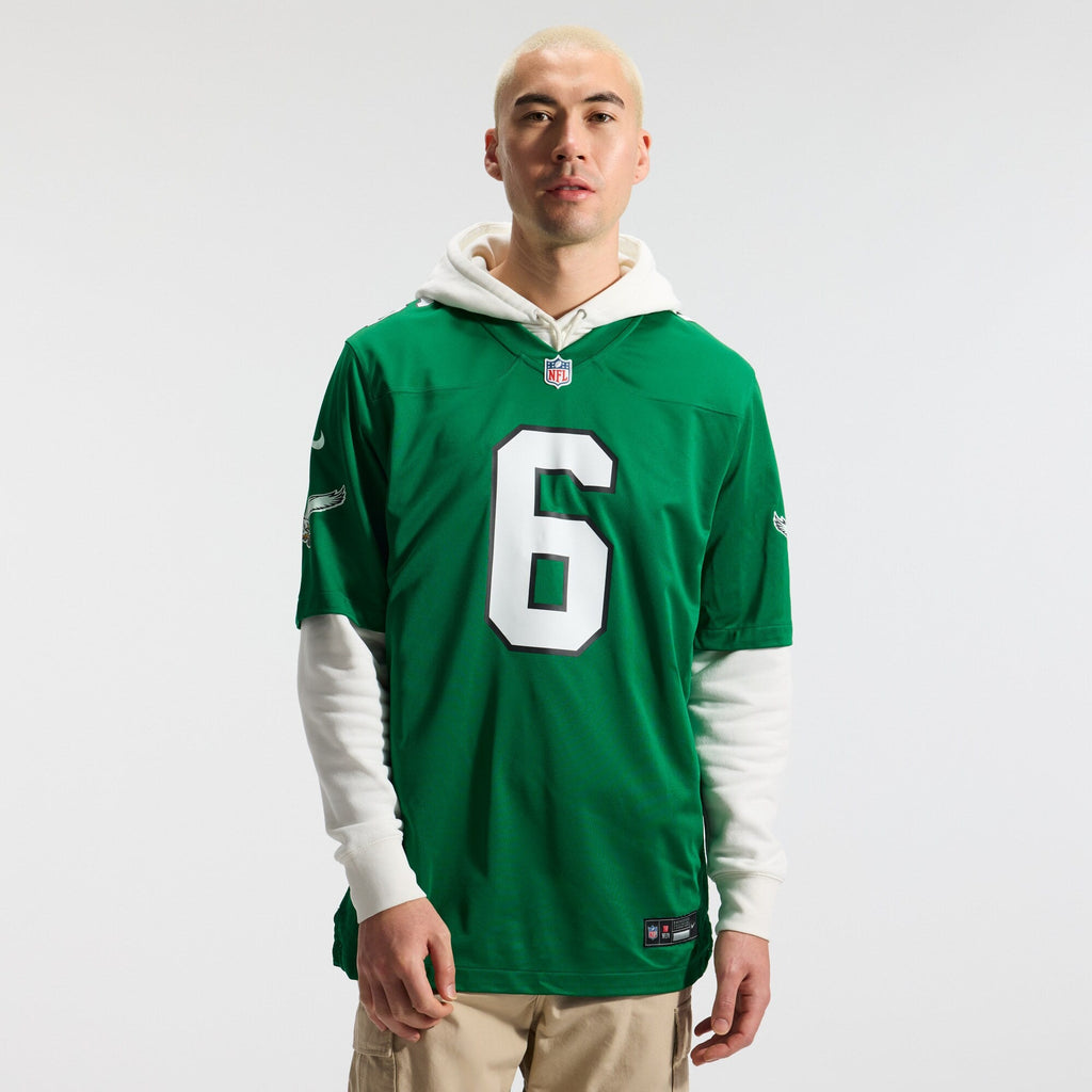 Philadelphia Eagles DeVonta Smith Kelly Green Alternate Game Player Football Jersey