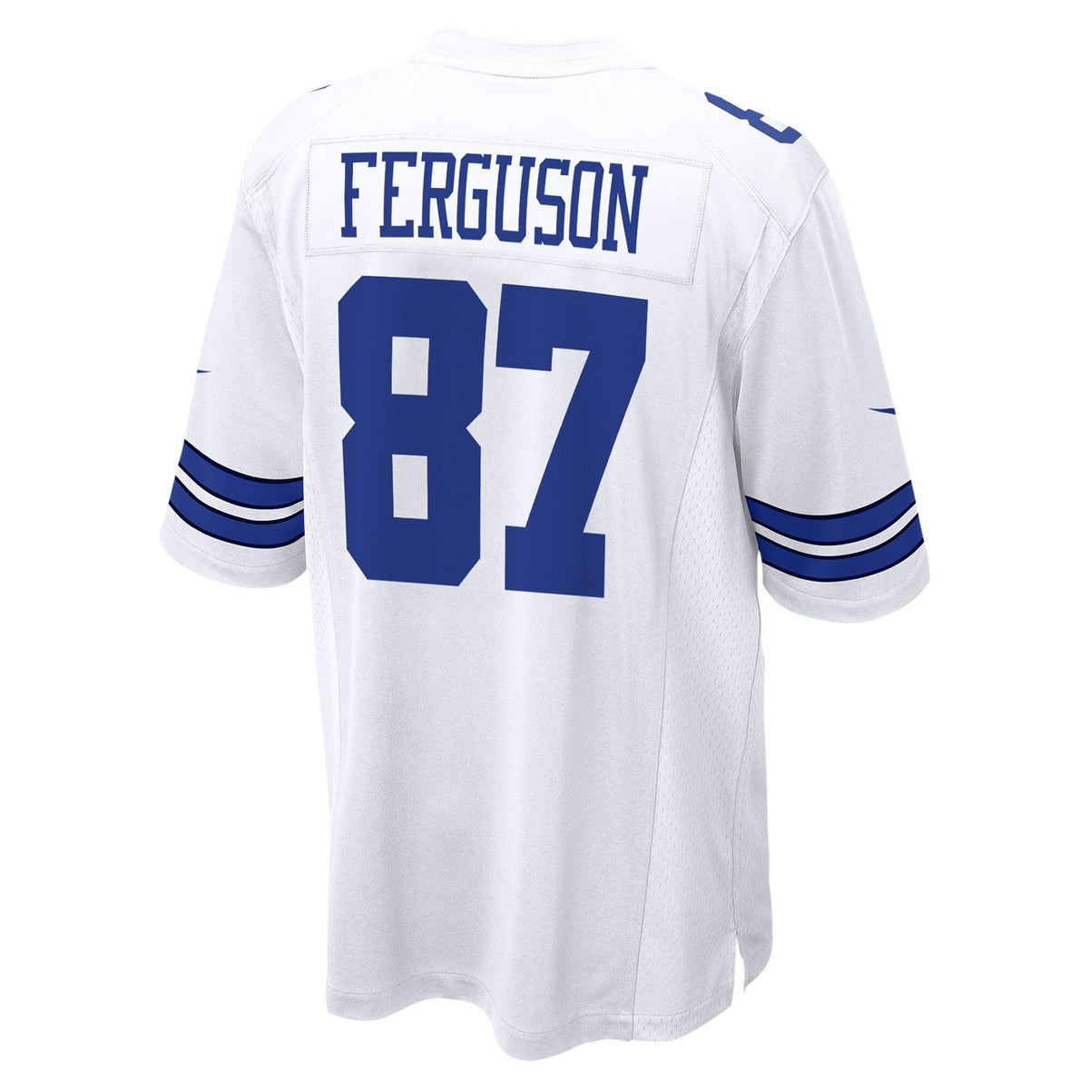 Dallas Cowboys Jake Ferguson White Game Football Jersey