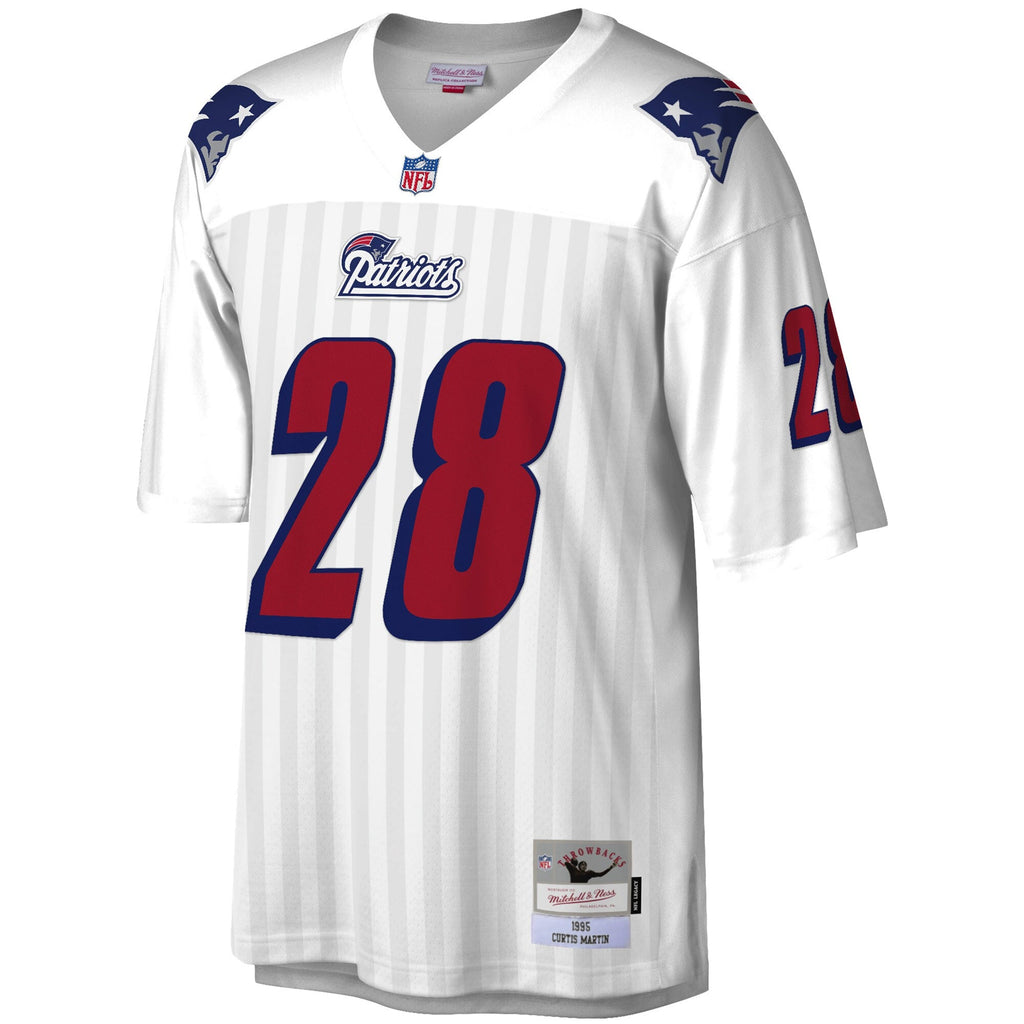 New England Patriots Curtis Martin White Legacy Replica Football Jersey