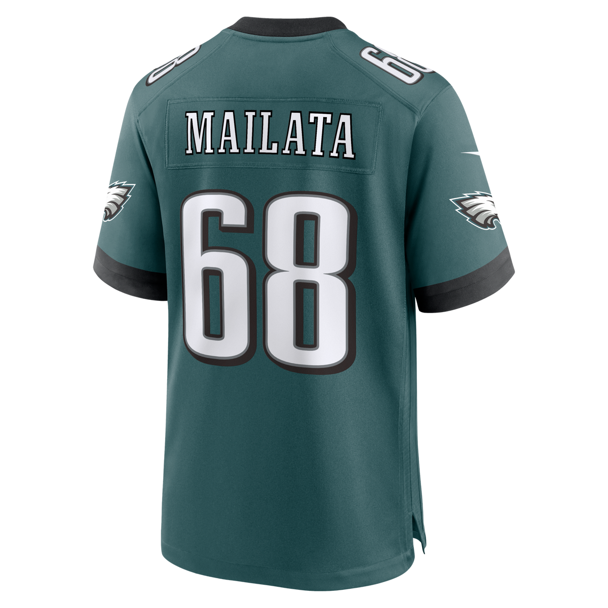 Philadelphia Eagles Jordan Mailata Midnight Green Team Game Football Jersey