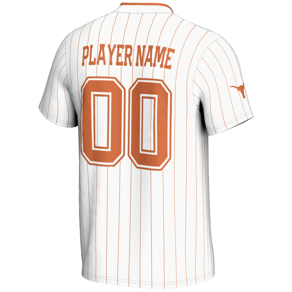 Texas Longhorns NIL Pick-A-Player Lightweight Softball Jersey - White