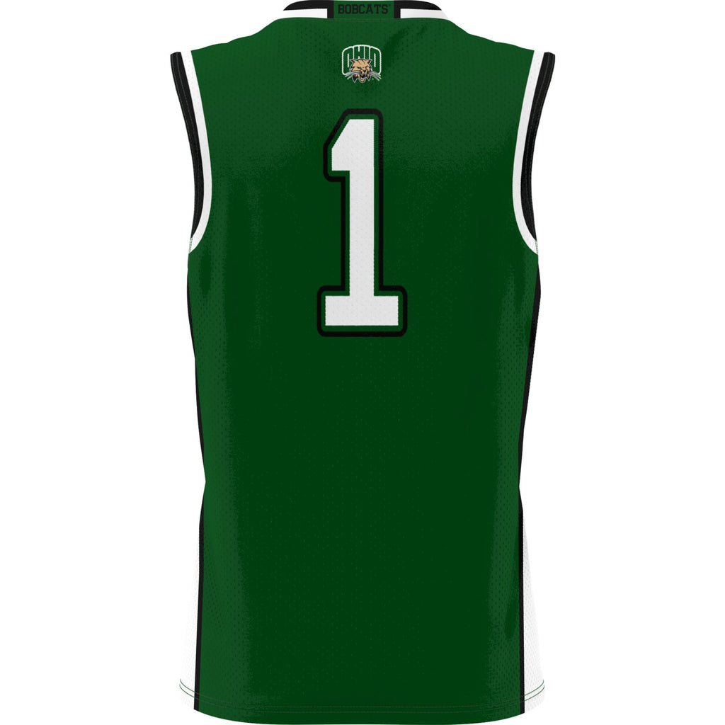 #1 Ohio Bobcats Lightweight Basketball Jersey - Green