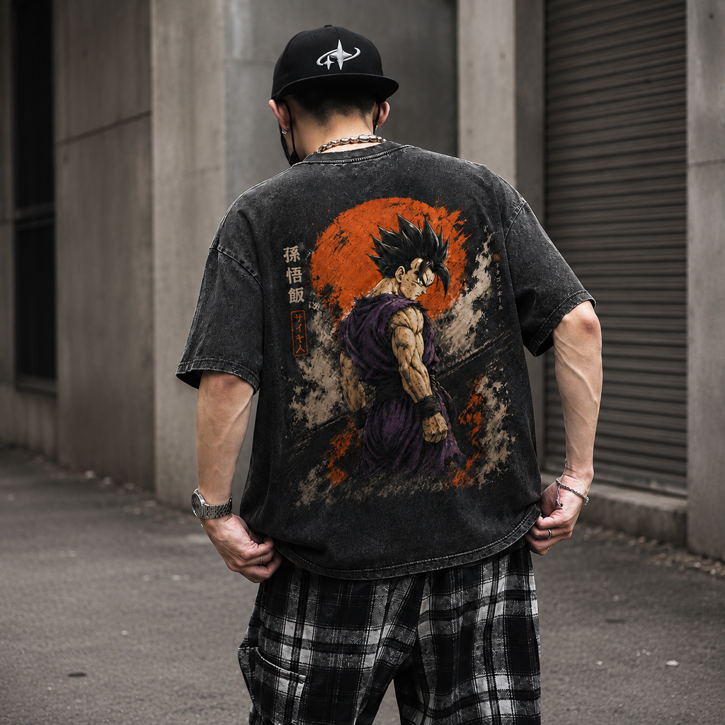 Dragon Ball Anime Graphic Tee - Son Gohan: The Turn, the Rising Sun, the Silence Before