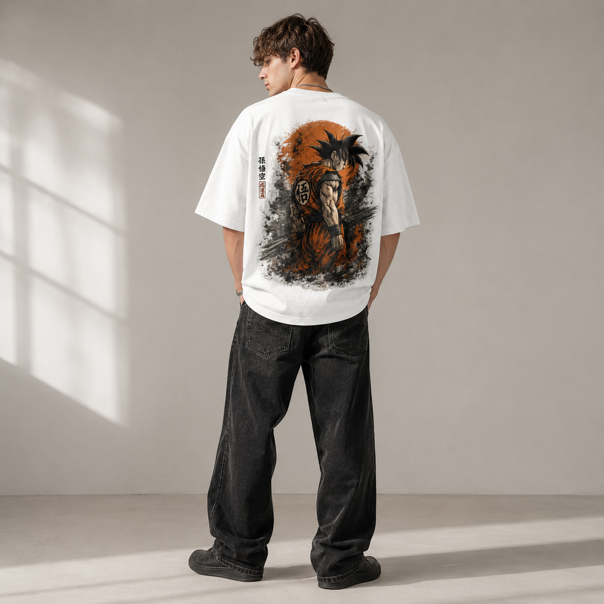 Dragon Ball Anime Graphic Tee - Son Goku: Ink, Sunfall and the Quiet Turn