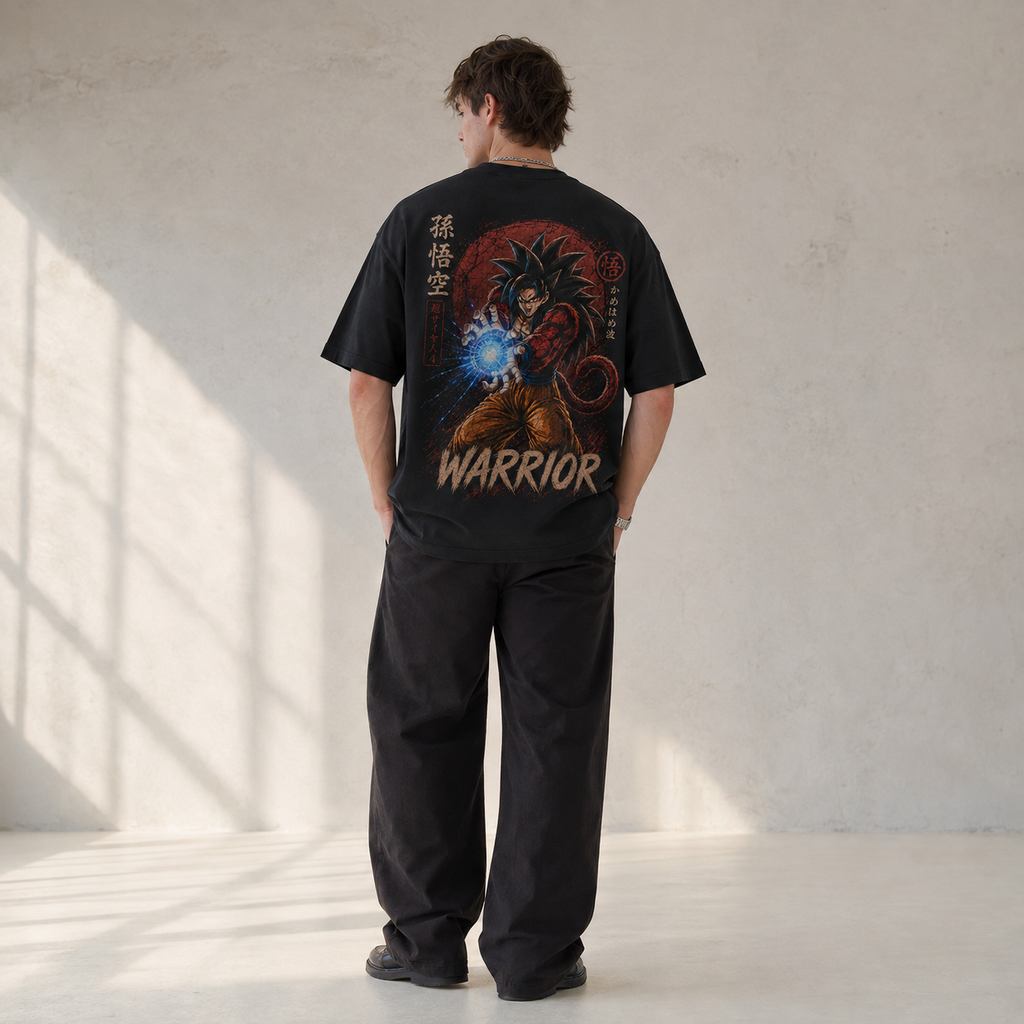 Dragon Ball Anime Graphic Tee - Warrior Unleashed: Super Saiyan 4 Goku