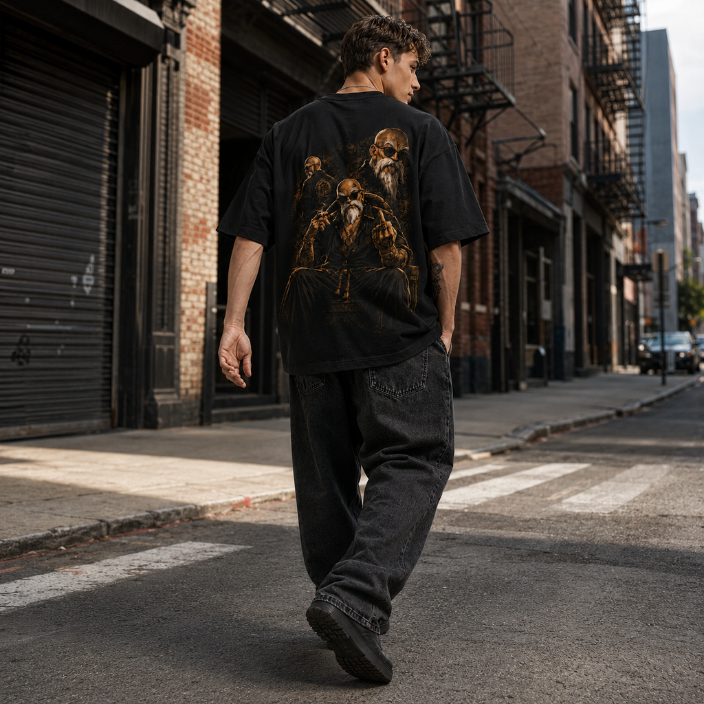 Dragon Ball Anime Graphic Tee - Bronze Sensei: Master Roshi and the Art of Quiet Defiance
