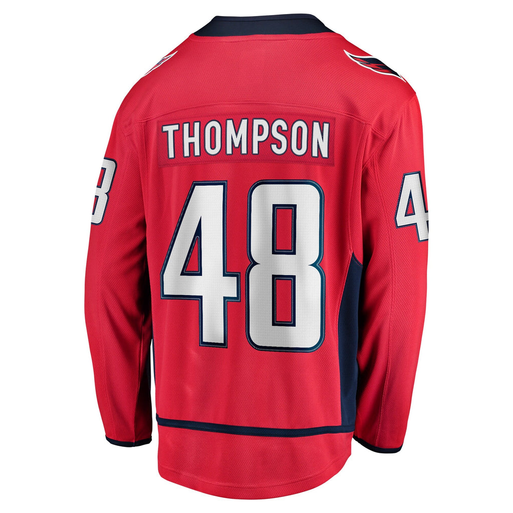 Washington Capitals Logan Thompson Red Home Premier Breakaway Player Hockey Jersey