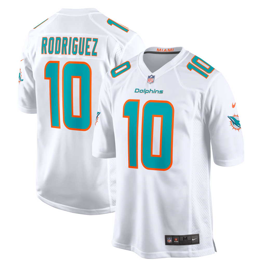 Miami Dolphins Jacob Rodriguez White Game Football Jersey