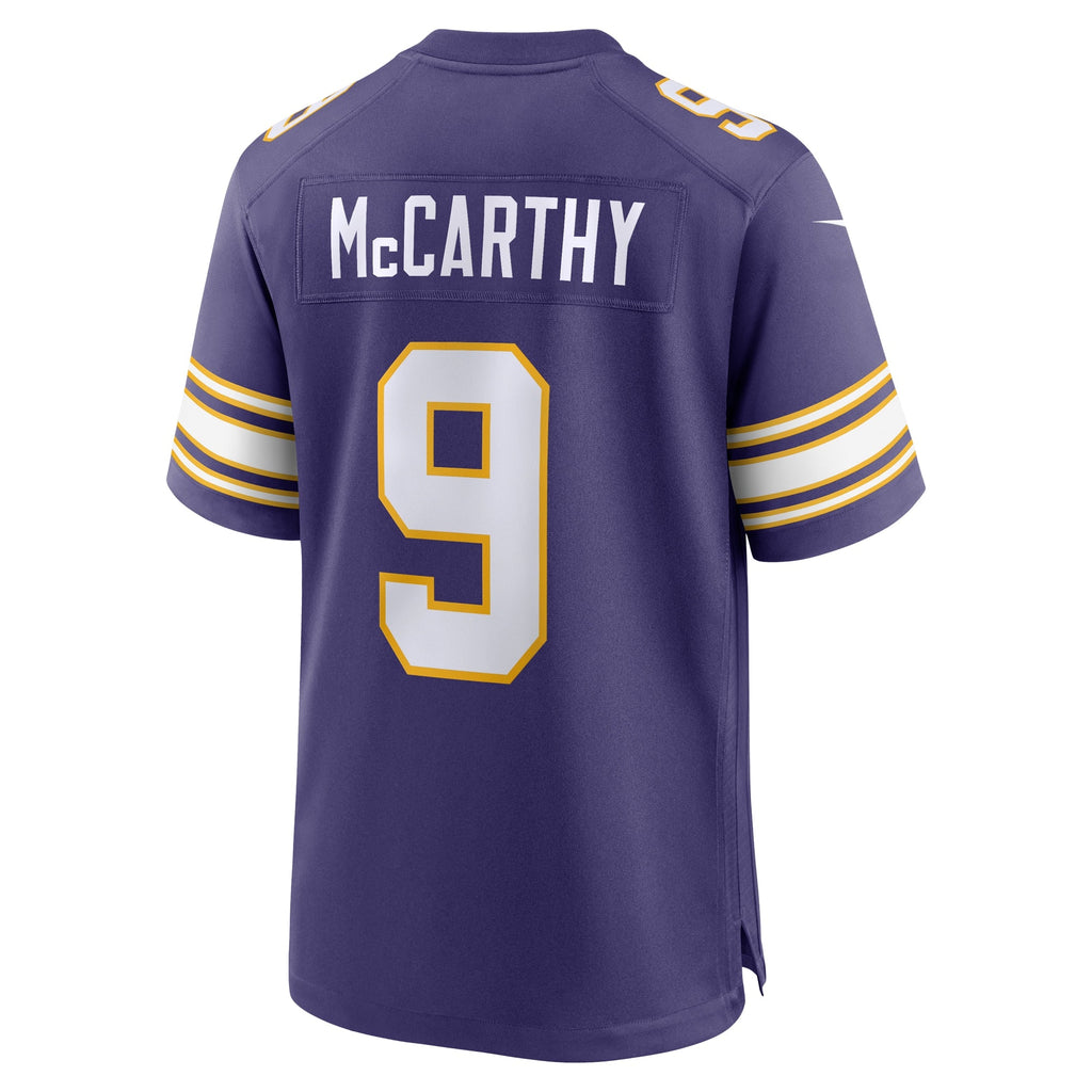 Minnesota Vikings J.J. McCarthy Purple 2nd Alternate Player Game Football Jersey