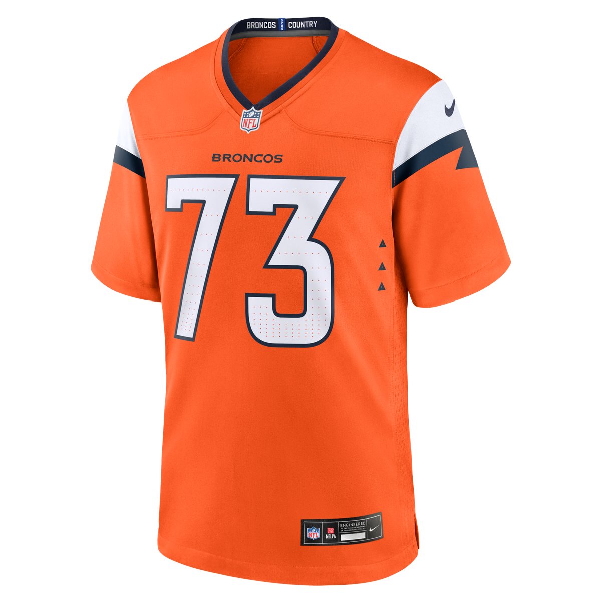 Denver Broncos Frank Crum Orange Team Game Football Jersey