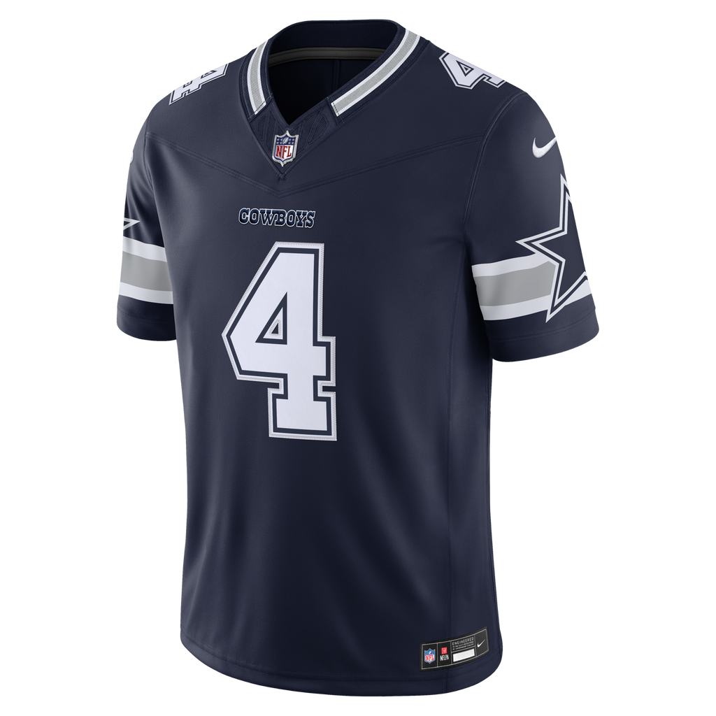 Dallas Cowboys Dak Prescott Navy Team Vapor F.U.S.E. Stitched Limited Football Jersey