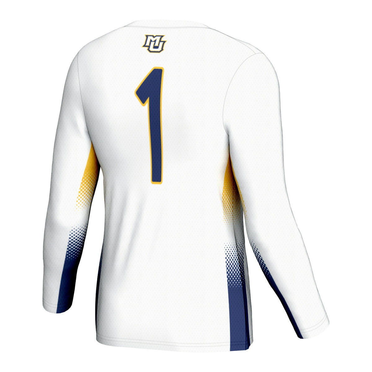#1 Marquette Golden Eagles Lightweight Volleyball Jersey - White