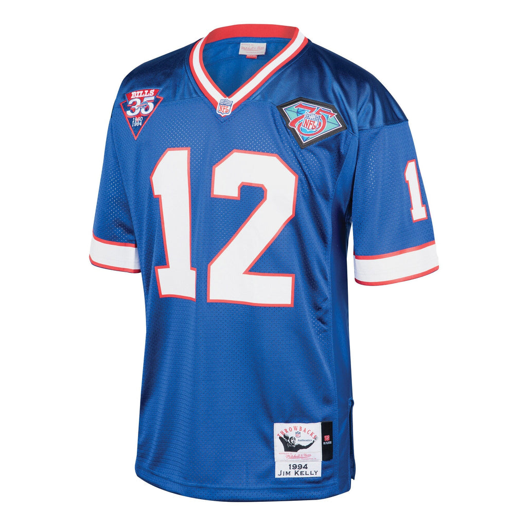Buffalo Bills 1994 Jim Kelly Royal Throwback Retired Player Football Jersey