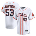 Houston Astros Cristian Javier White Home Limited Player Baseball Jersey