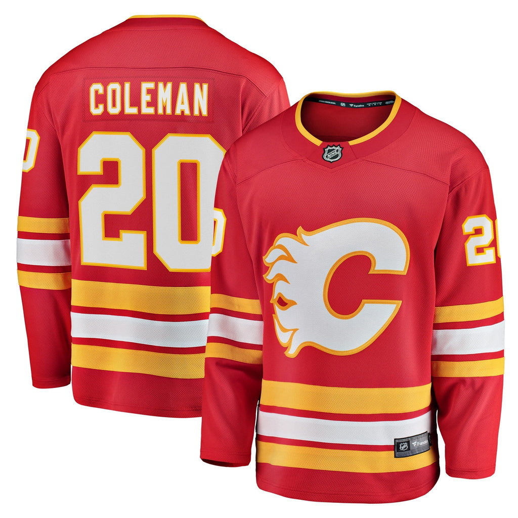 Calgary Flames Blake Coleman Red Home Breakaway Player Hockey Jersey