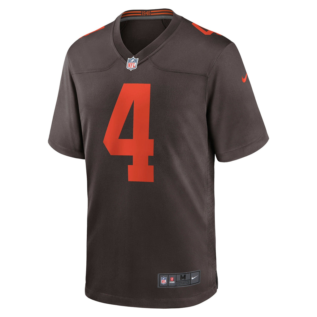 Cleveland Browns Deshaun Watson Brown Alternate Game Football Jersey