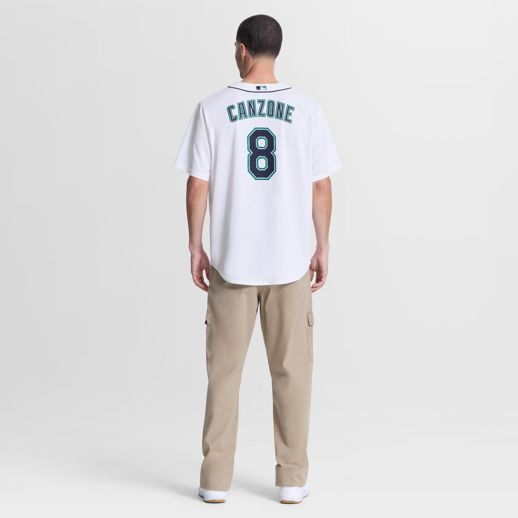 Seattle Mariners Dominic Canzone White Home Replica Baseball Jersey