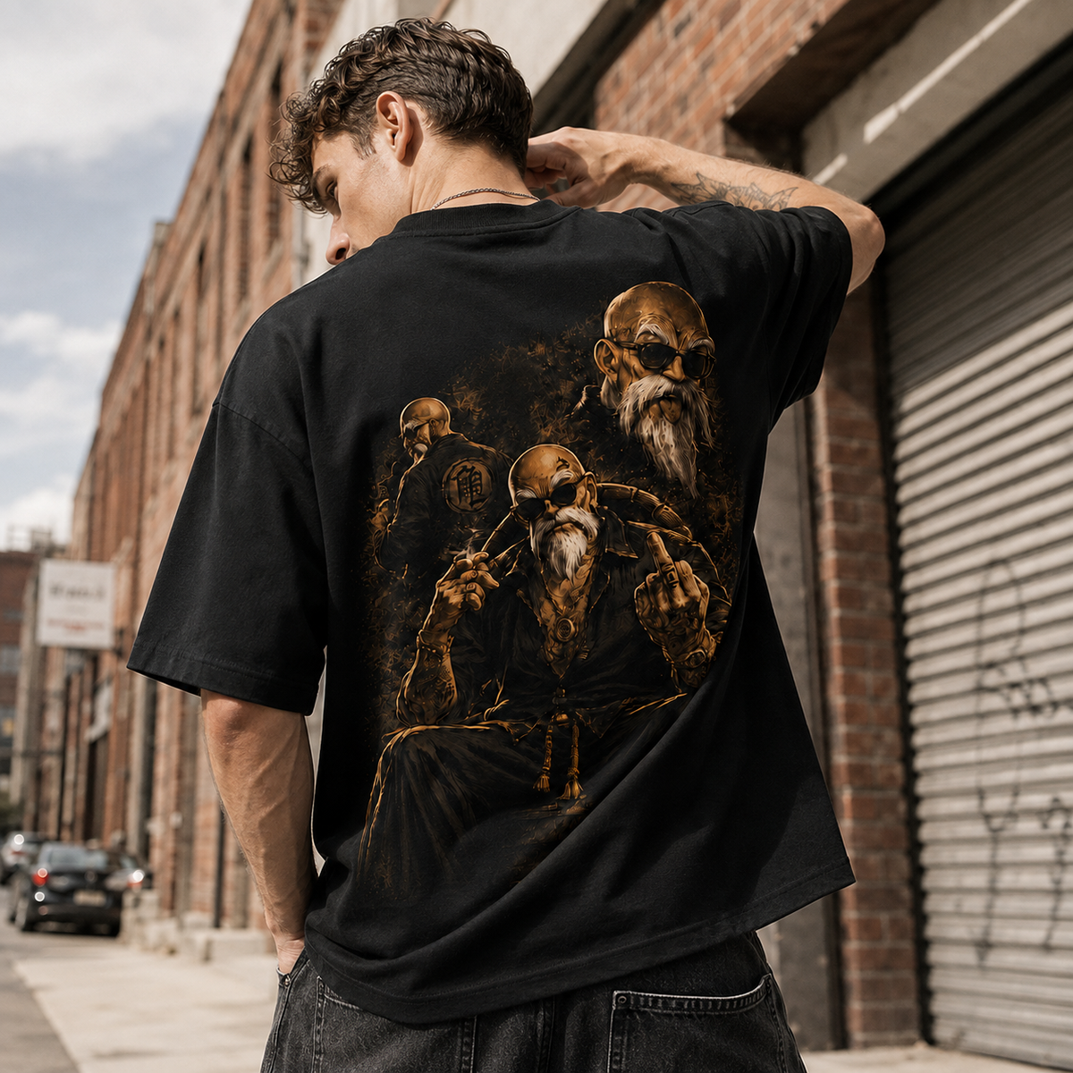 Dragon Ball Anime Graphic Tee - Bronze Sensei: Master Roshi and the Art of Quiet Defiance