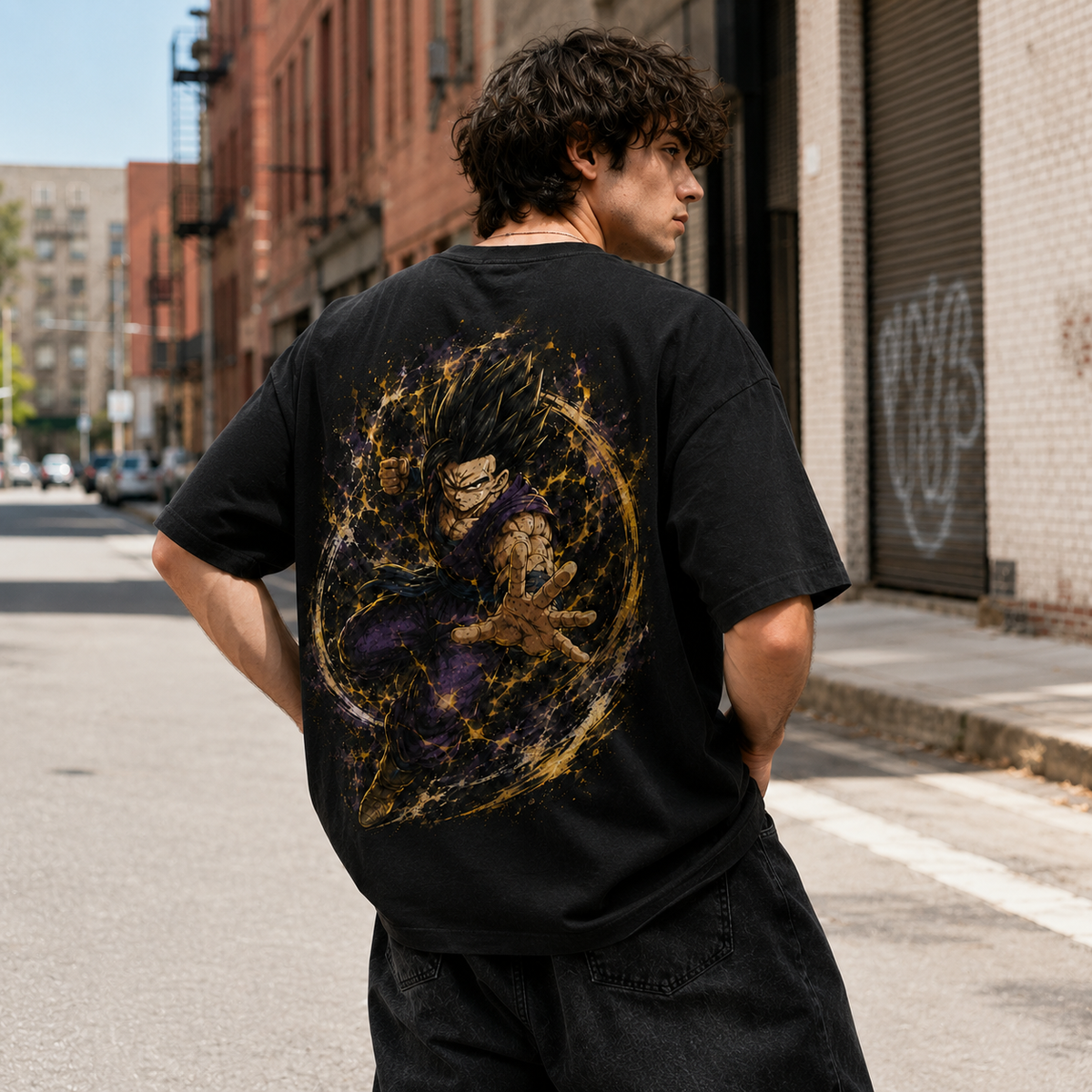 Dragon Ball Anime Graphic Tee - Controlled Chaos: Gohan Unleashed