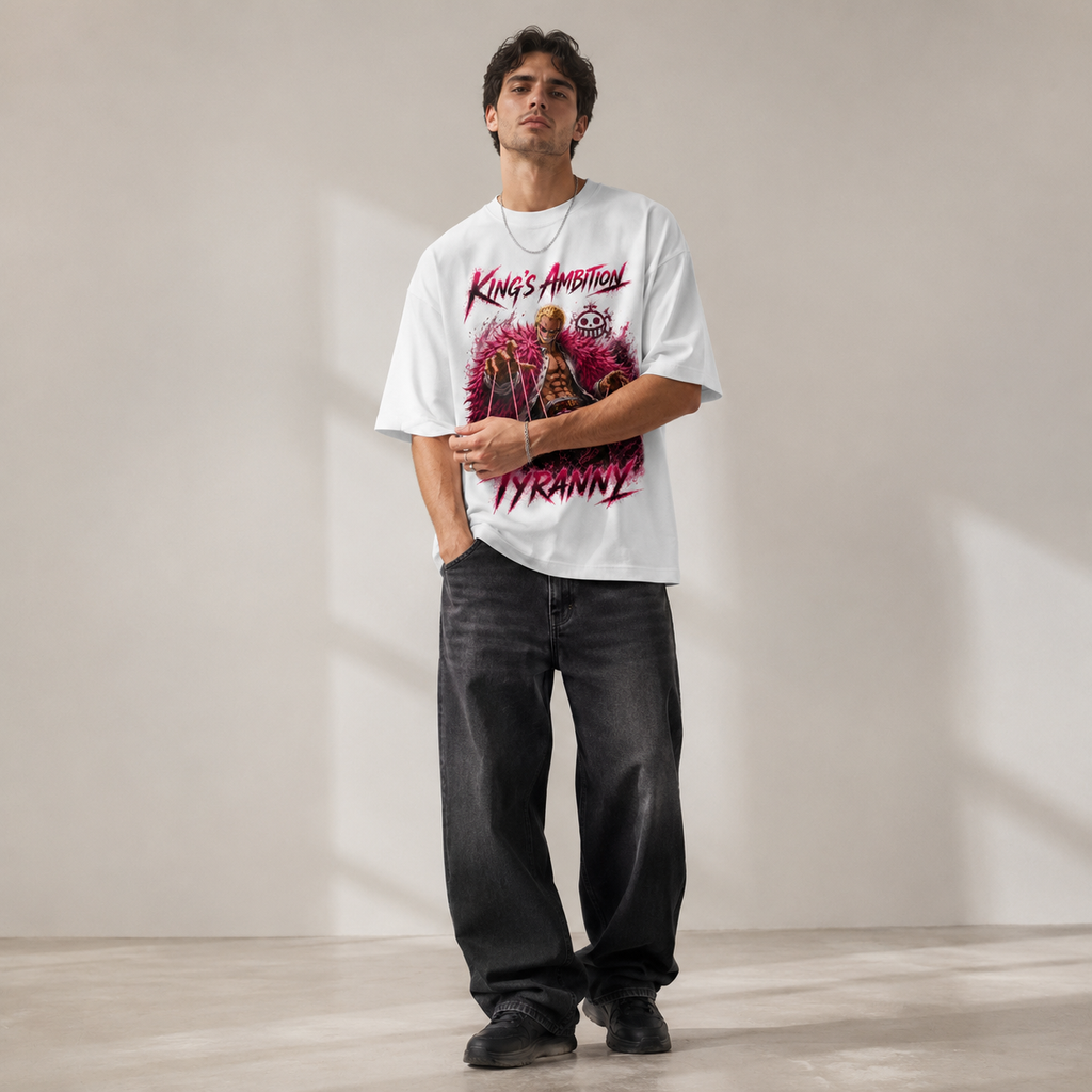 One Piece Anime Graphic Tee - King's Ambition: Doflamingo and the Anatomy of Tyranny