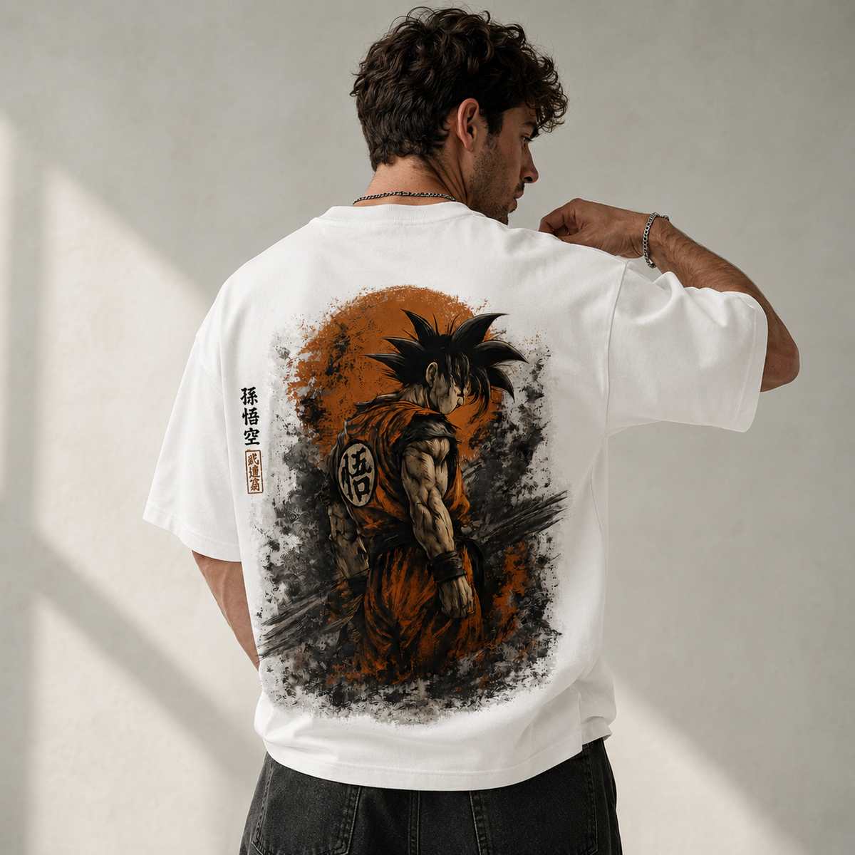 Dragon Ball Anime Graphic Tee - Son Goku: Ink, Sunfall and the Quiet Turn