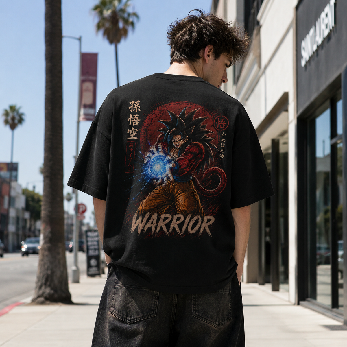 Dragon Ball Anime Graphic Tee - Warrior Unleashed: Super Saiyan 4 Goku