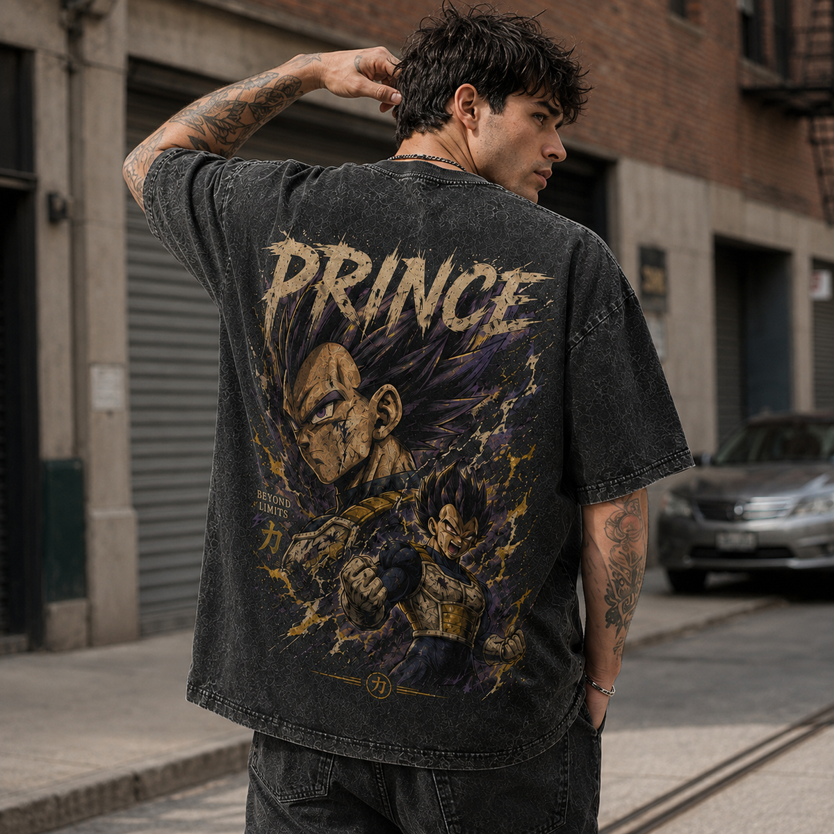 Dragon Ball Anime Graphic Tee - Prince Beyond Limits: Vegeta Battle-Ready