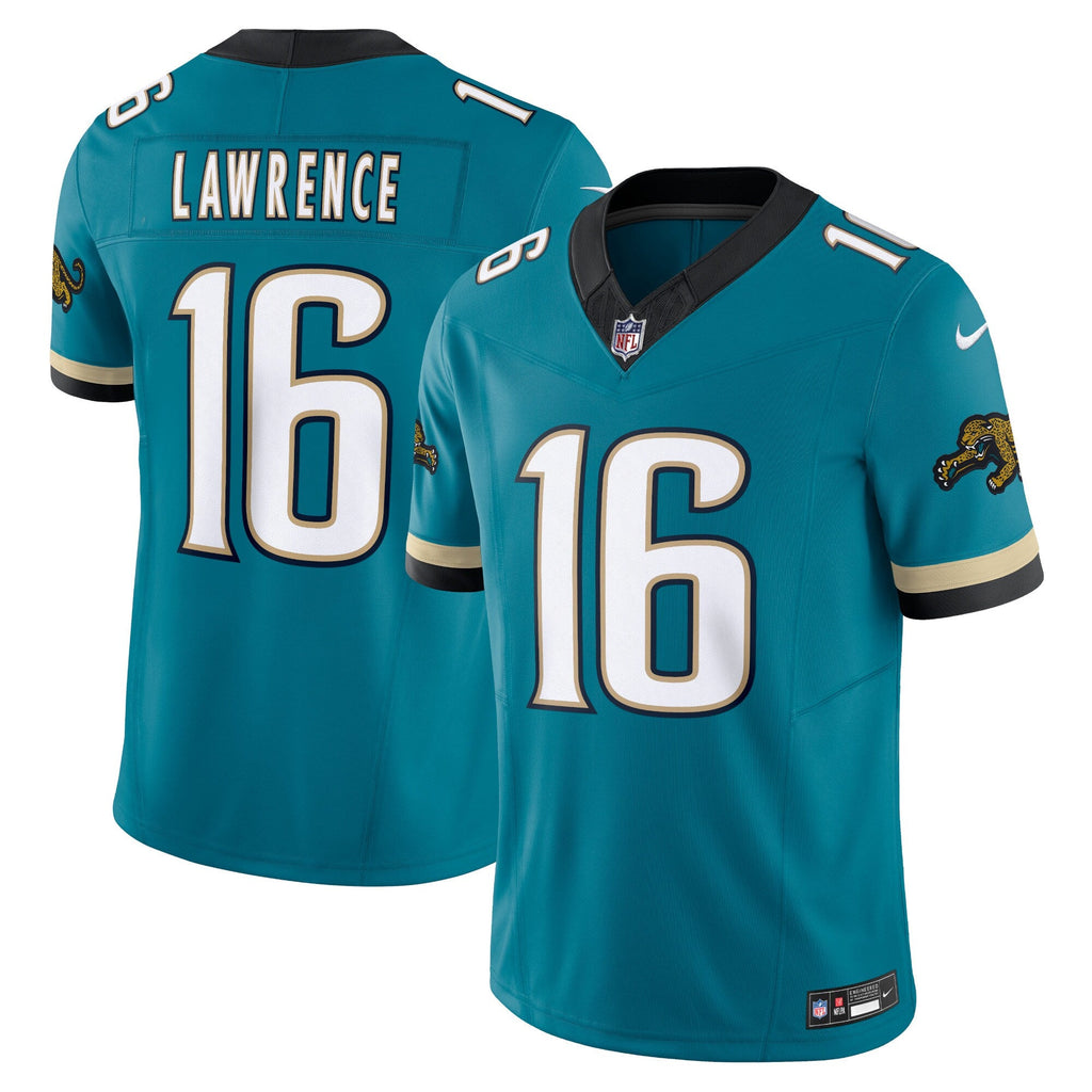 Jacksonville Jaguars Trevor Lawrence Teal Prowler Throwback Vapor F.U.S.E. Limited Football Jersey